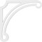 Ekena Millwork Arch Architectural Grade PVC Bracket, 5/8"W X 20"D X 20"H BKTP01X20X20AH - alternate 3